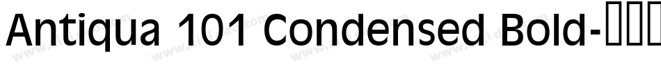 Antiqua 101 Condensed Bold字体转换